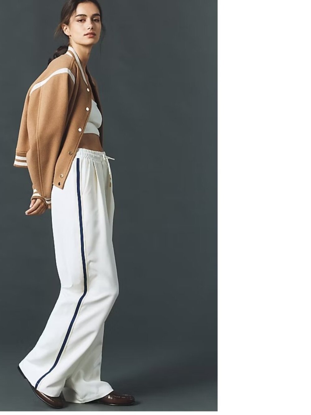 anthropologie Bishop + Young Ford Tie-Front Track Pants new with tag size M